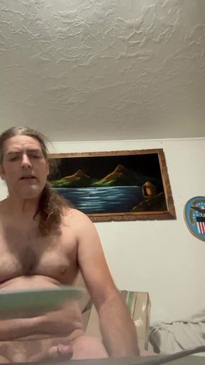 Russell Jackson from Utah cums on a plastic plate and licks it off