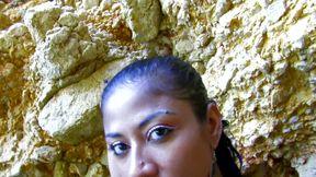 Black Ebony has anal sex with German tourists