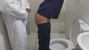 Doctor and Nurse Have Sex in Hospital Bathroom