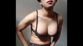 Beautiful ts transgender girl jerking off cum