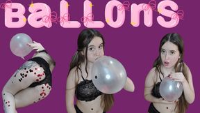 Popping balloons with my body