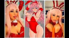 Zero Two Cosplay JOI: Triple Orgasm Dare with Wild Anal Play