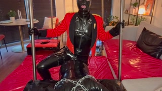 Captain Latex Master Fucks Gimp Slave