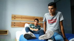 College Room Mates Hugo & Orlando Are Testing Out Their Ticklishness From Each Other. They Tickle Their Gorgeous Feet With A Range Of Different Tickle Tools. Who Is The Tough Guy & Who Is The Pussy? Find Out In The Video!