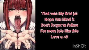 JOI hentai your dick dominates Makima - Chainsaw man porn anime Jerk off instructions