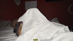 Stepsister woke up her stepbrother with a blowjob and the fuck. English subtitles