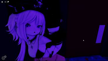 【2026/4/~】I spent time with a slender pretty girl at the Brookhaven movie theater in Roblox.