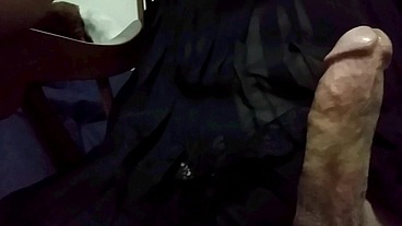 Blak Stockings and Tan Pantyhose with a Sexy Night Dress