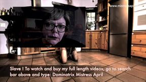 Dominatrix Mistress April Unworthy Slave ***