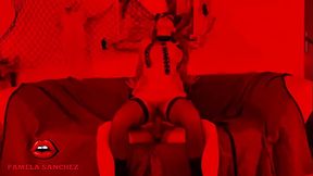 Compa&ntilde_ero de habitaci&oacute_n follada con su pollon corrida en mi boca y cara Video HALLOWEN