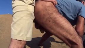 Bareback Outdoor Adventure With A Stranger On A Dune