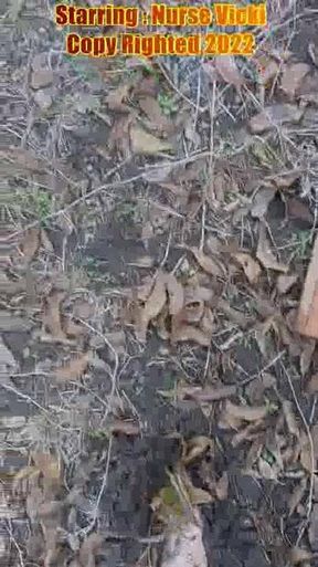 BBW Goes Barefoot Mud Squashing POV