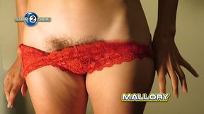 Mallory Removes Panties & Shows Off Her Hairy Pussy & Ass