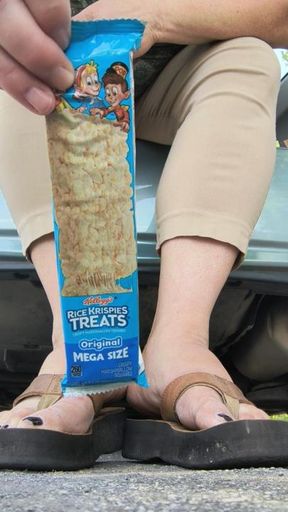 Mommy might let you nibble a few of your favorite rice crispy treats from between her toes, but only if you grovel hard enough.