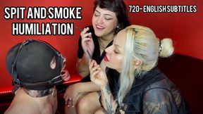 Using My Loser Slave As An Human Ashtray For Spit And Smoke (720p)