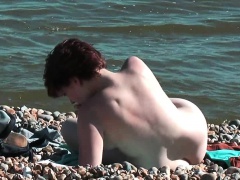 Real amateur  hidden nudist voyeur video