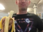 This banana isn’t going to eat itself