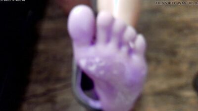 POV Barefeet in Paraffin Wax