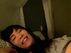 Blonde tranny shemale solo masturbation