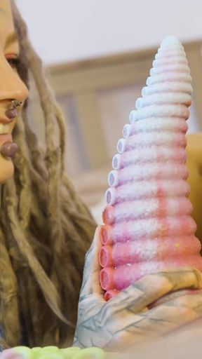 Crazy Anal Toy Destruction Screaming Lesbians Gape Wide in Rainbow Fishnets   Clip 1