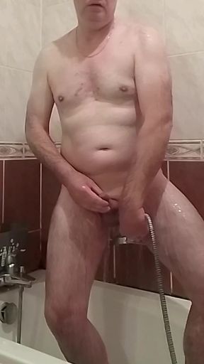 Morning shower with my hot piss