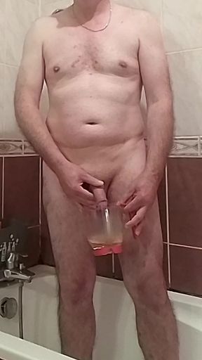 Morning shower with my hot piss