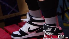 Flexible Armond Rizzo cries and whimpers as he is close to orgasm