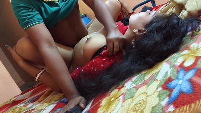 Brother-in-law's long shaft on Desi hot Bhabhi's thirsty pussy