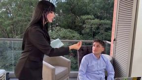 Tempting Boss Offers a Wild Deal to Her Employee After a Mistake!