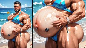 Ftm Big-bellied and Pregnant Men Showing Their Fat Pussies. Hentai Porn Animation.