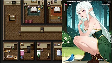 NTR Tales The Elf Next Stream [ CUCKOLD Hentai Game ] Ep.3 CHEATING GF flirt with her STREAMING FAN !