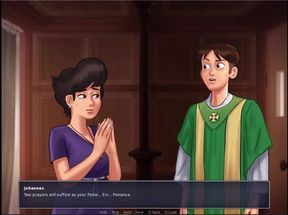 [Gameplay] Summertime saga - Johannes did something that Nun Angelica didn't like