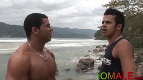 Muscular gay latino pounding slim guys asshole bareback