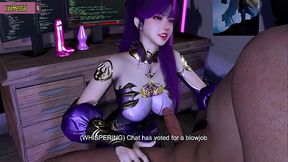 Zi Yan deepthroat - 3D Animation