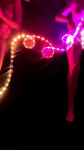 Two lighting experiments - One with Ultraviolet, The Other With an LED Strip   Clip 2