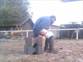 Dildo in the Riding Arena