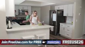 Caught in the Kitchen: Stepmom Discovers Her Stepson's Sweet Secret!