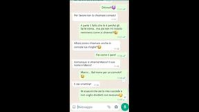 Parlo con la moglie del cornuto 1 parte Chat Whatsapp