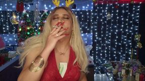 Watch Me Smoke Misty 120s up Close in Festive Red