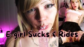 E-girl Sucks & Rides