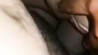 Hand Job and Cum over gf Natural Melons