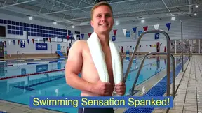 Swimming Sensation Spanked! Featuring Nathan