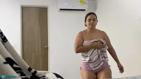 Step mom cheats with friend - big ass Latina gets fucked hard