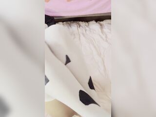 A femboy cow-gal is slowky Milked