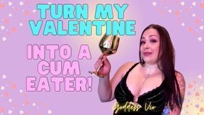 Cum eating on Valentine's Day!