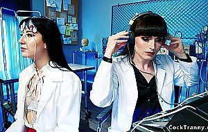 Sexy shemale doctor rimming alt brunette