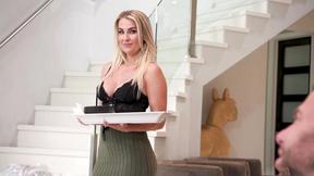 ”Don't ya think it's weird, we're the same age, stepmommy?”