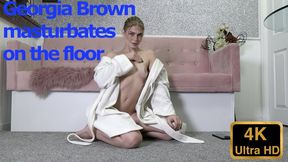 Georgia Brown masturbates on the floor