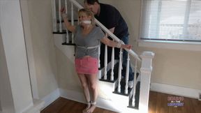 Lolly Gagg Tied Onto The Stairs HD