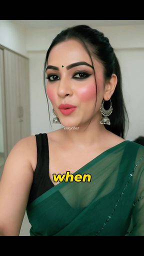Indian homemade amateur hotwife tease